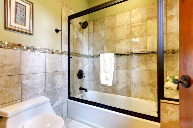 Small Bathroom Shower with Sliding Doors