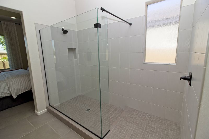 Compact Shower with Glass Panel